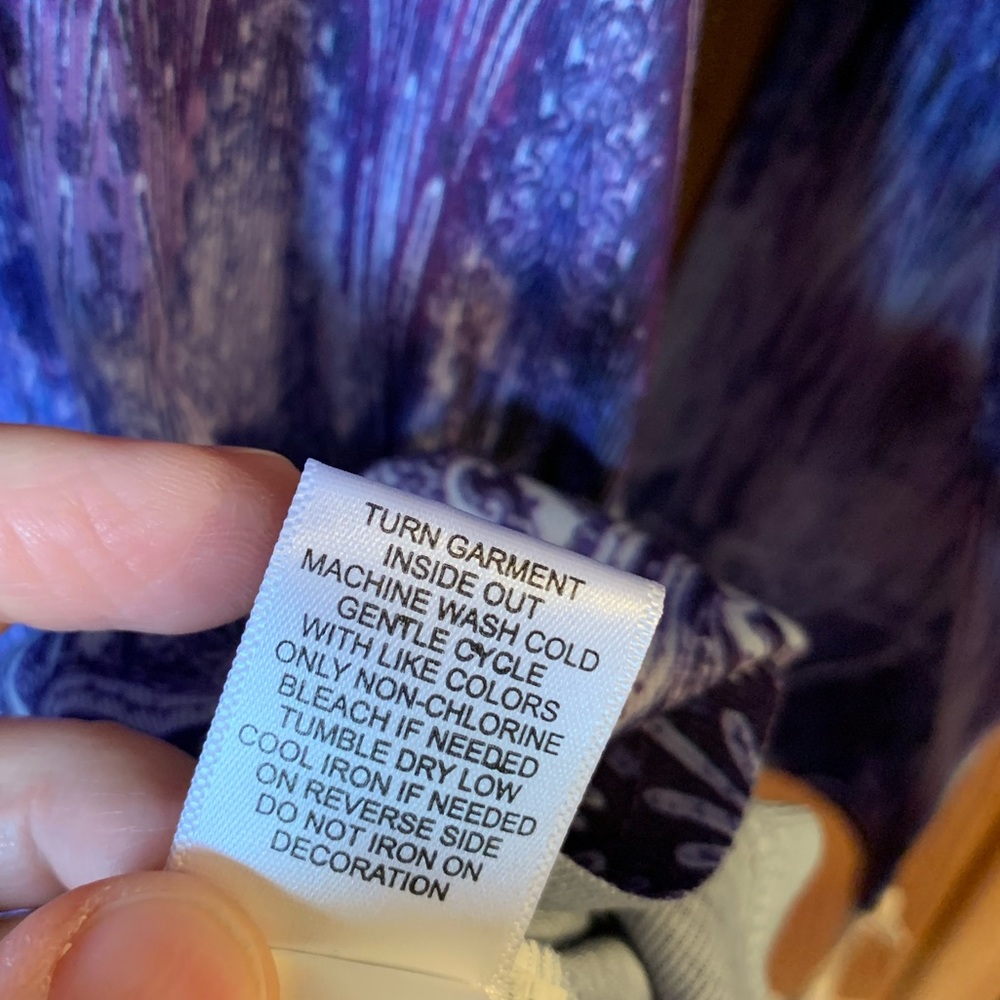 NWT World Unity Shirt Misty Blue Purple Medium New - Picture 4 of 14